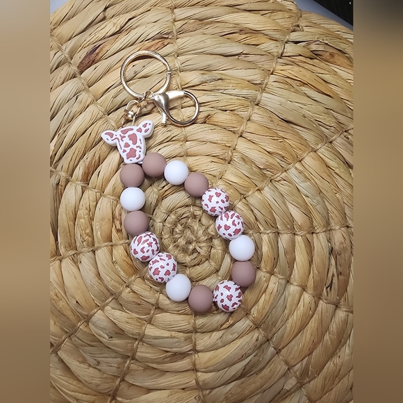 Cow Print Key Chain - Picture 2 of 2